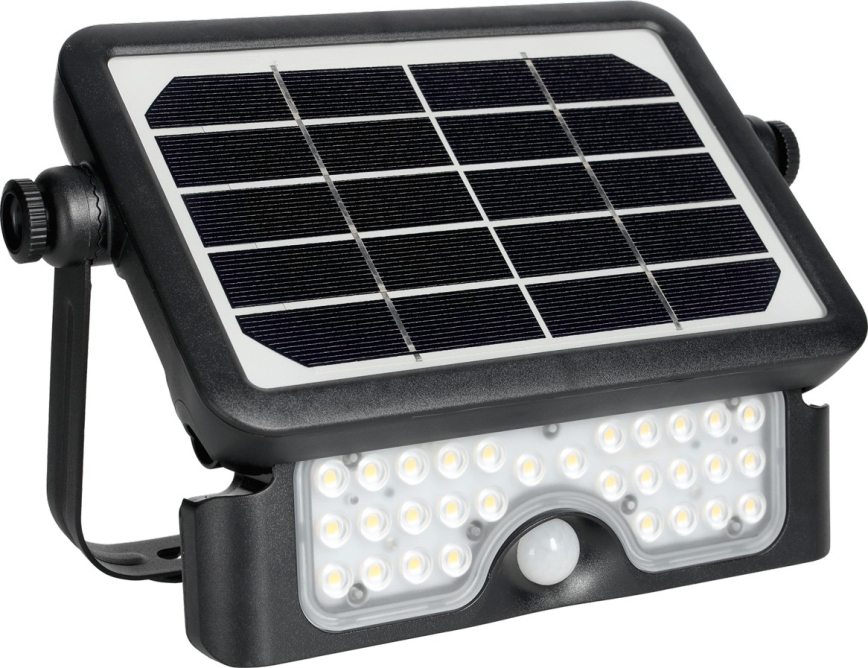 LED solcelleprojektør med sensor LED/5W/3,7V 4000K IP65 3000 mAh