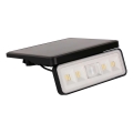 LED solcelleprojektør med sensor LED/8W/3,7V 2000 mAh IP54 sort