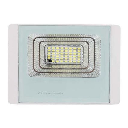 LED Soldrevet projektør LED/12W/3,2V IP65 4000K + fjernbetjening