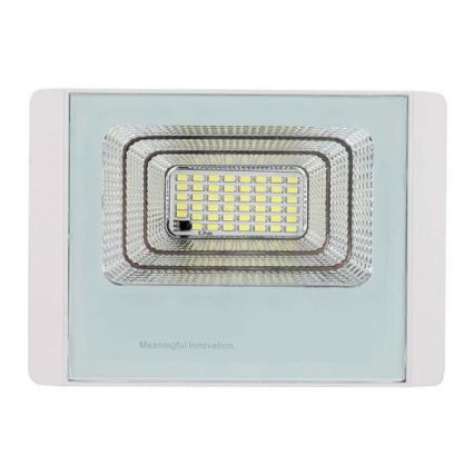 LED Soldrevet projektør LED/12W/3,2V IP65 4000K + fjernbetjening