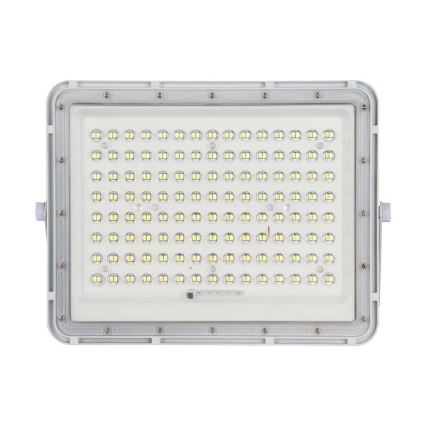LED Soldrevet projektør LED/20W/3,2V 6400K hvid IP65 + fjernbetjening