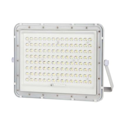 LED Soldrevet projektør LED/20W/3,2V 6400K hvid IP65 + fjernbetjening