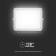 LED Soldrevet projektør LED/20W/3,2V 6400K hvid IP65 + fjernbetjening
