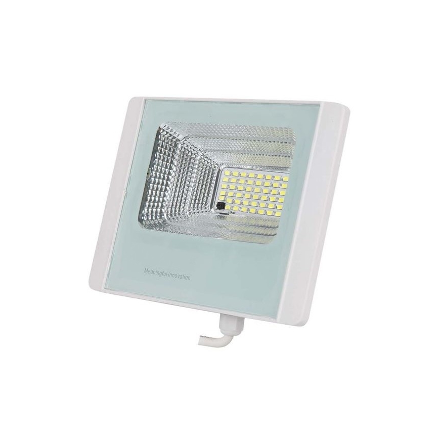 LED Soldrevet projektør LED/20W/3,2V IP65 4000K + fjernbetjening