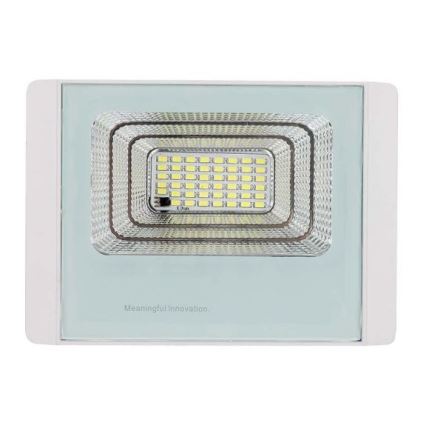 LED Soldrevet projektør LED/20W/3,2V IP65 4000K + fjernbetjening