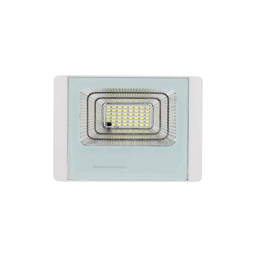 LED Soldrevet projektør LED/20W/3,2V IP65 4000K + fjernbetjening