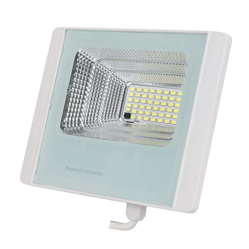 LED Soldrevet projektør LED/20W/3,2V IP65 6400K + fjernbetjening