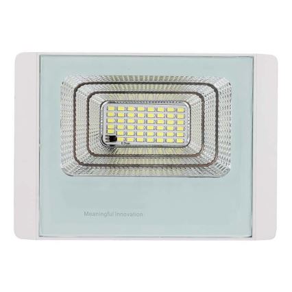 LED Soldrevet projektør LED/20W/3,2V IP65 6400K + fjernbetjening
