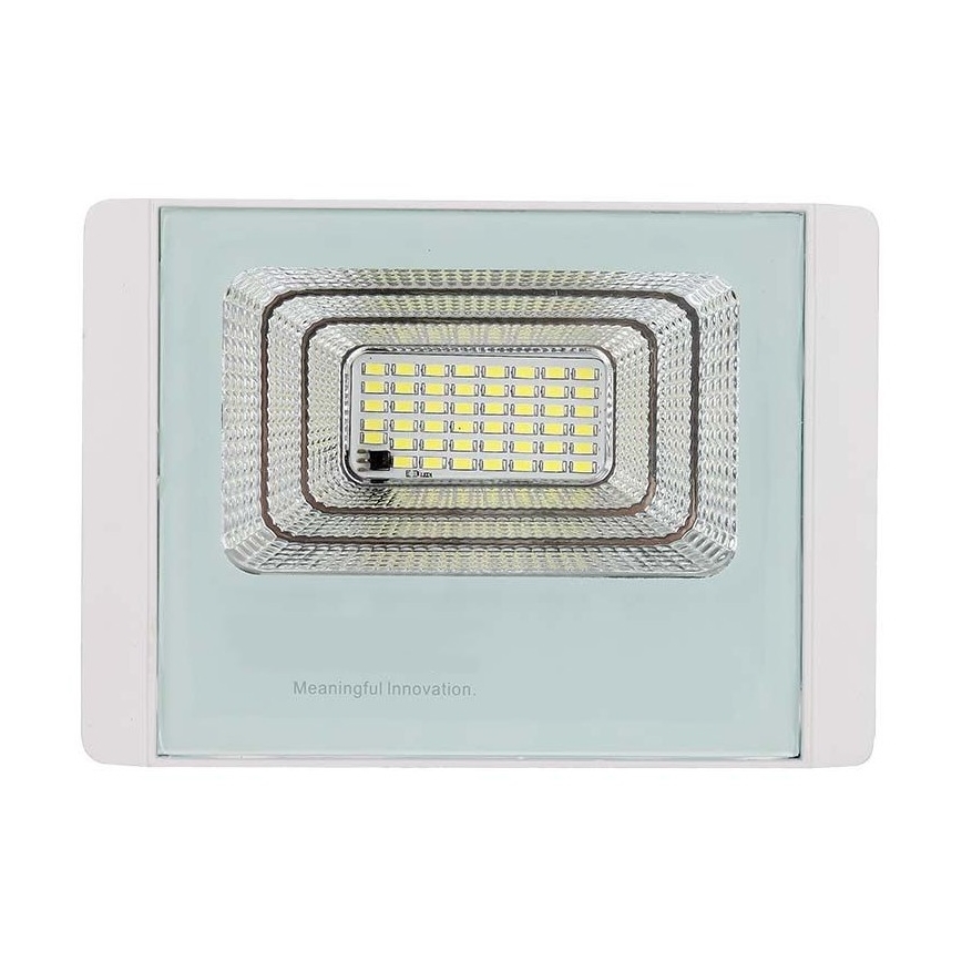 LED Soldrevet projektør LED/20W/3,2V IP65 6400K + fjernbetjening