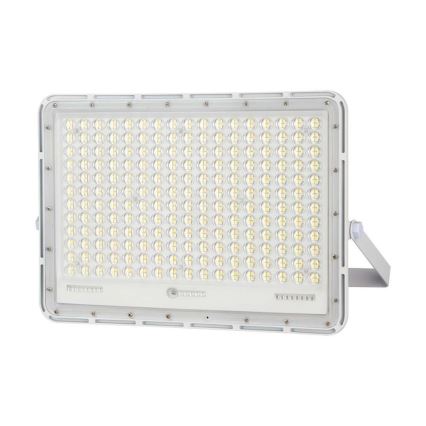 LED Soldrevet projektør LED/30W/3,2V 4000K hvid IP65 + fjernbetjening