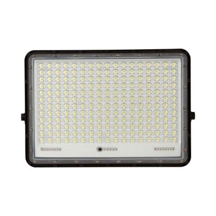 LED Soldrevet projektør LED/30W/3,2V 4000K sort IP65 + fjernbetjening