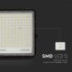 LED Soldrevet projektør LED/30W/3,2V 6400K sort IP65 + fjernbetjening