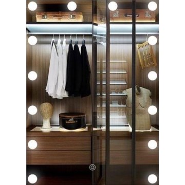 LED-spejl med belysning 14xLED/1W/230V 3000/4000/6000K 70x50 cm IP44