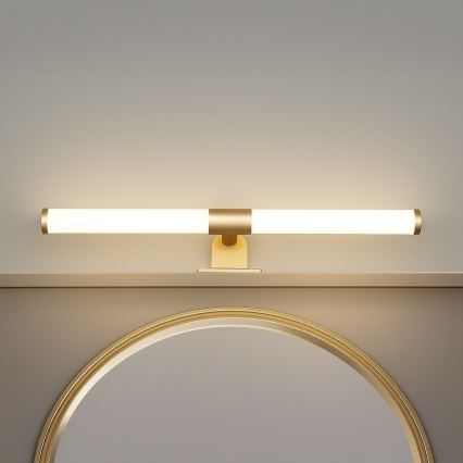 LED-spejlbelysning til badeværelse 2-i-1 APA LED/6W/230V 40 cm IP44 guld