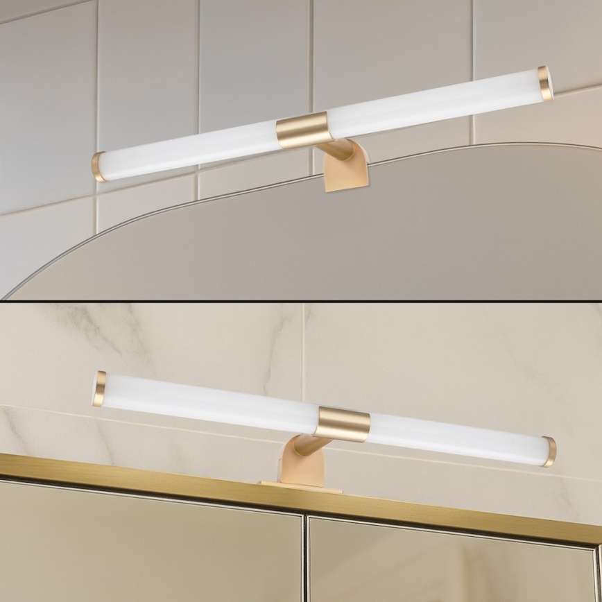 LED-spejlbelysning til badeværelse 2-i-1 APA LED/6W/230V 40 cm IP44 guld