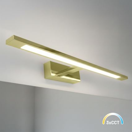 LED-spejlbelysning til badeværelset KLIMT LED/12W/230V 3000/4000/6000K 60 cm IP44 guld