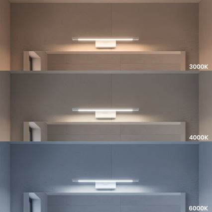LED-spejlbelysning til badeværelset KLIMT LED/8W/230V 3000/4000/6000K 40 cm IP44 hvid