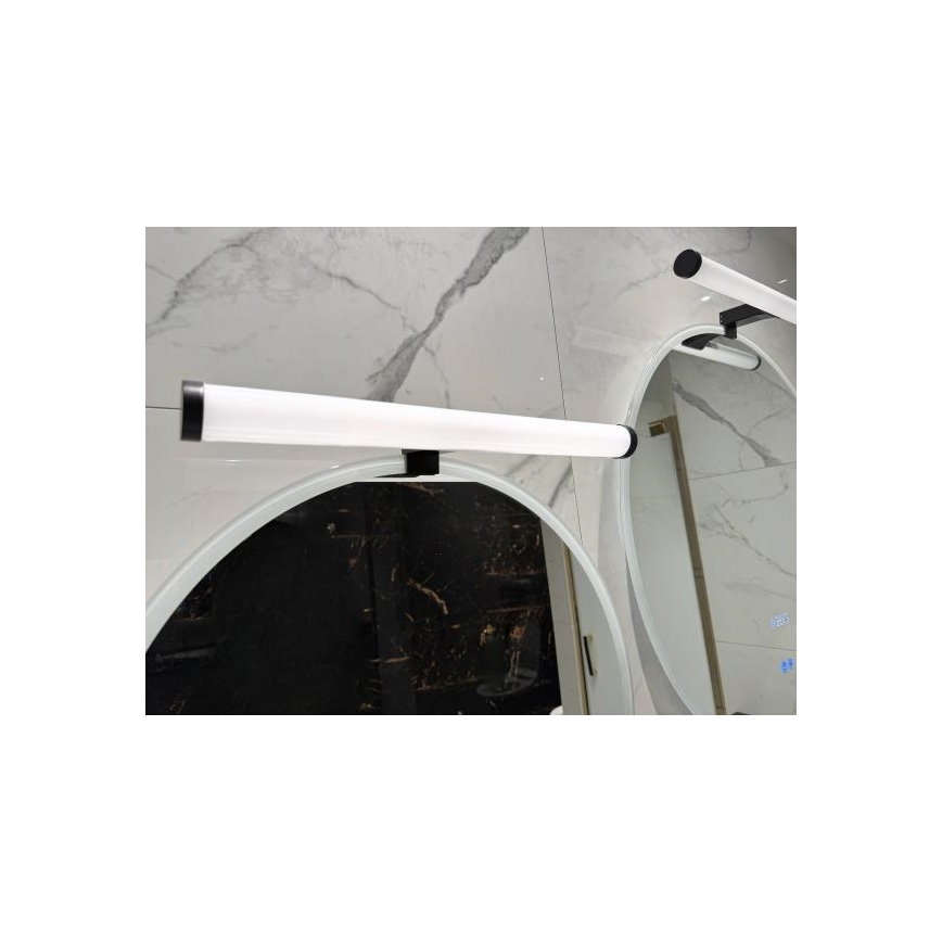 LED-spejlbelysning til badeværelse LED/10W/230V 45 cm IP44 sort