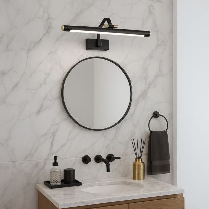 LED spejlbelysning til badeværelse VINCI LED/12W/230V 40 cm IP44 sort