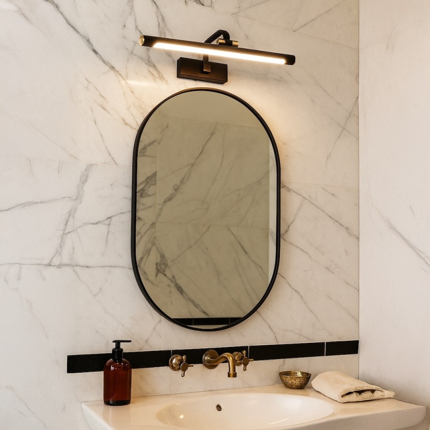 LED spejlbelysning til badeværelse VINCI LED/15W/230V 60 cm IP44 sort