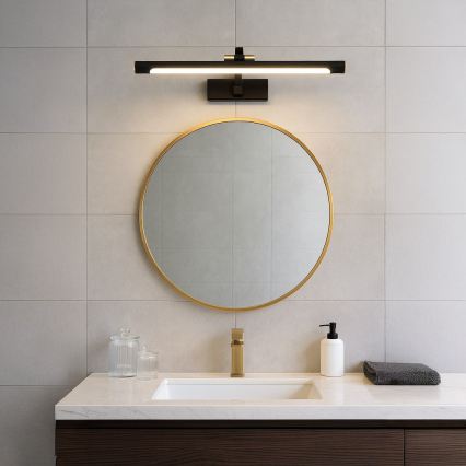 LED spejlbelysning til badeværelse VINCI LED/15W/230V 60 cm IP44 sort