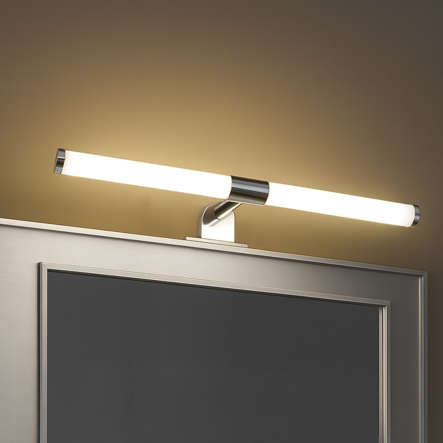 LED-spejlbelysning til badeværelset 2-i-1 APA LED/6W/230V 40 cm IP44 blank krom