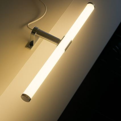 LED-spejlbelysning til badeværelset 2-i-1 APA LED/6W/230V 40 cm IP44 blank krom