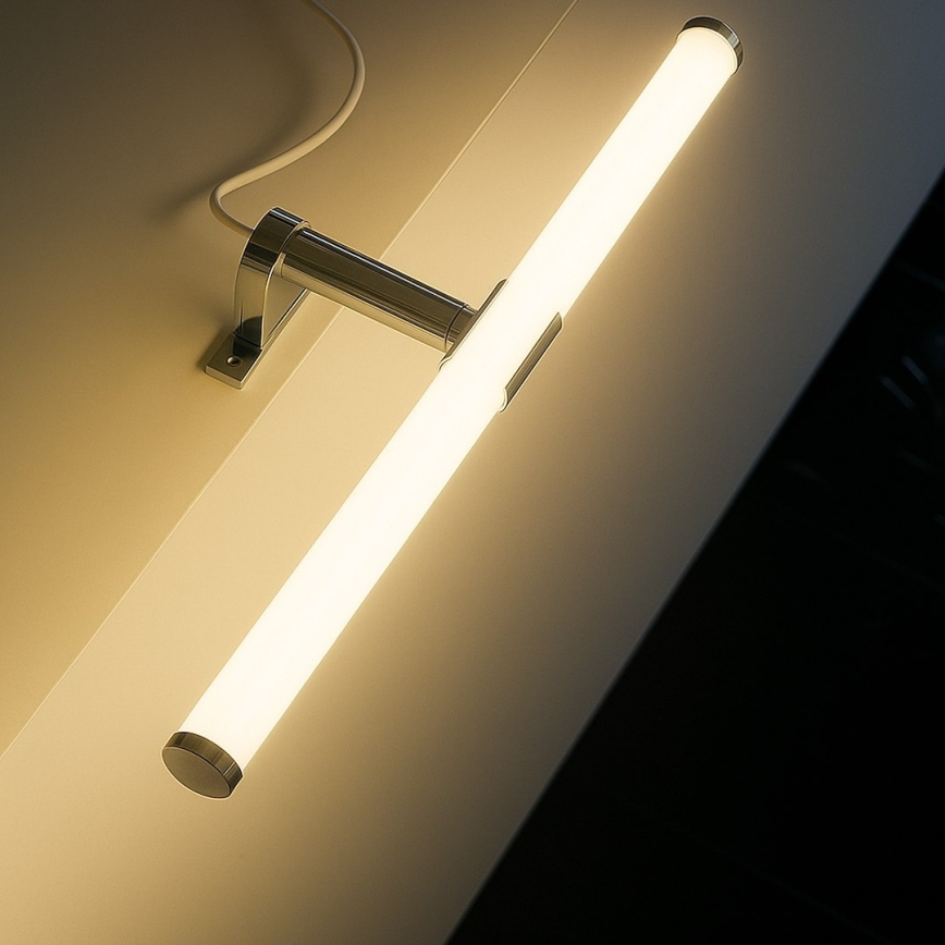 LED-spejlbelysning til badeværelset 2-i-1 APA LED/6W/230V 40 cm IP44 blank krom