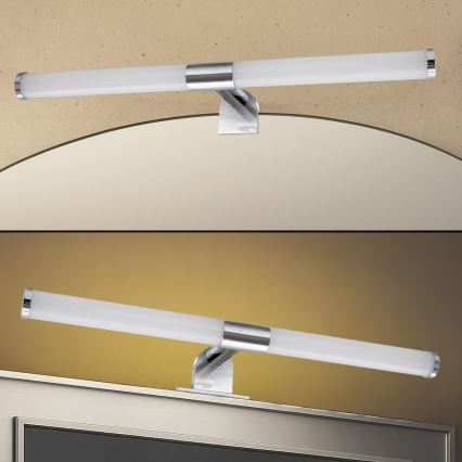 LED-spejlbelysning til badeværelset 2-i-1 APA LED/6W/230V 40 cm IP44 blank krom