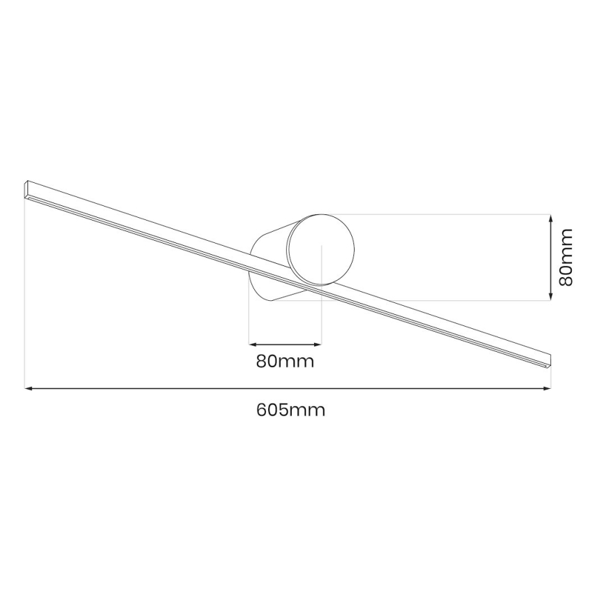 LED spejlbelysning til badeværelset ARTIST LED/9W/230V 60 cm IP44 blank krom