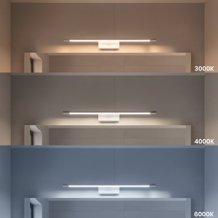 LED-spejlbelysning til badeværelse KLIMT LED/12W/230V 3000/4000/6000K 60 cm IP44 hvid