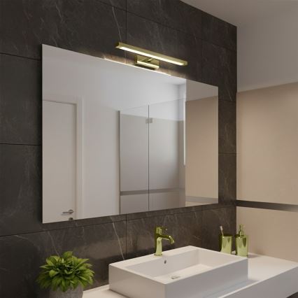 LED spejlbelysning til badeværelset KLIMT LED/8W/230V 3000/4000/6000K 40 cm IP44 guld