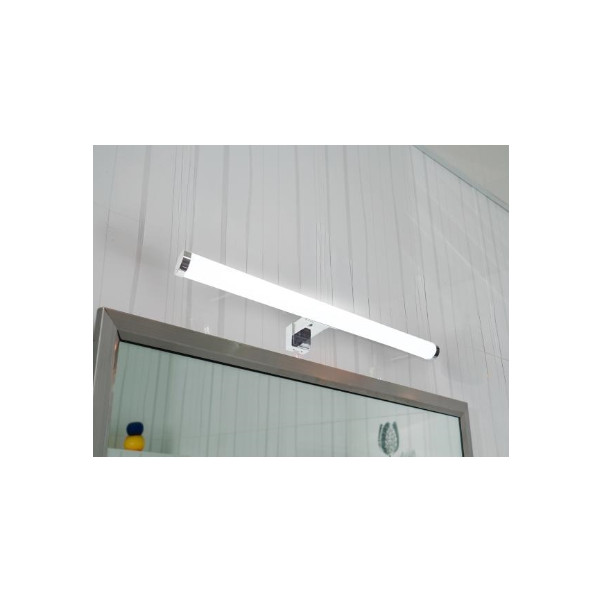 LED-spejlbelysning til badeværelset LED/10W/230V 45 cm IP44 blank krom