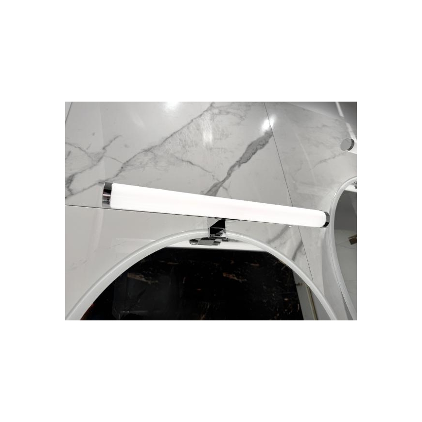 LED-spejlbelysning til badeværelset LED/10W/230V 45 cm IP44 blank krom