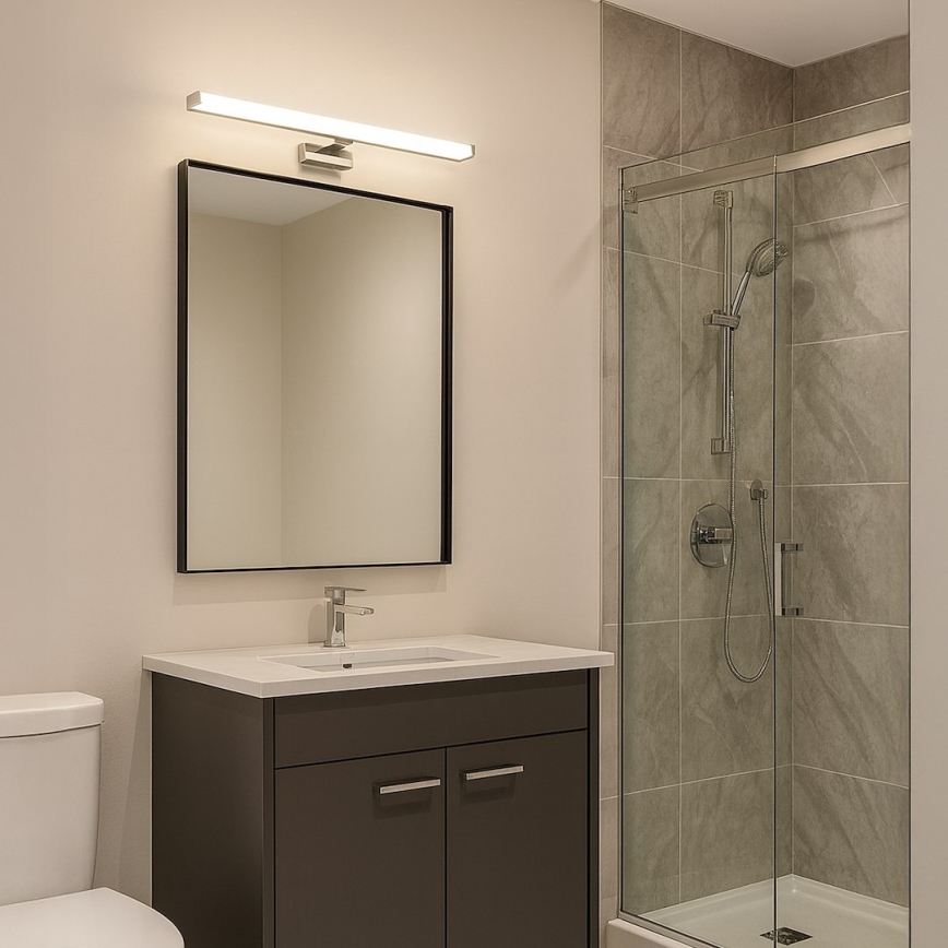 LED-spejlbelysning til badeværelset MIRORE LED/10W/230V 60 cm IP44 blank krom