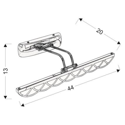 LED spejllampe MOVE LED/6W/230V