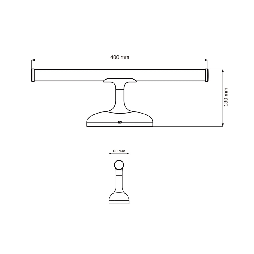 LED spejllampe til badeværelse ARMONA LED/6W/230V 4000K 40 cm IP44 skinnende krom
