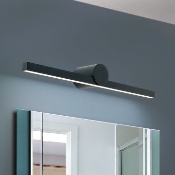 LED spejllampe til badeværelse BEAUTY LED/12W/230V 61 cm IP54 sort