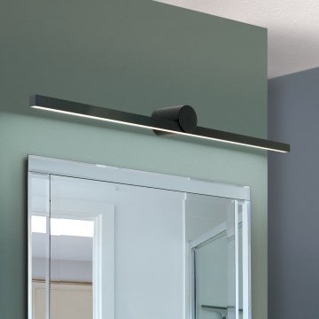 LED spejllampe til badeværelse BEAUTY LED/24W/230V 101 cm IP54 sort