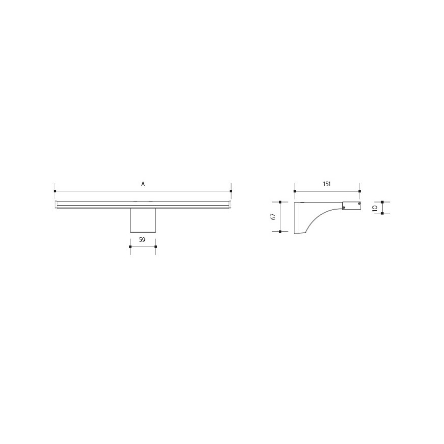 LED spejllampe til badeværelse ELESAR LED/8W/230V IP44 3000K