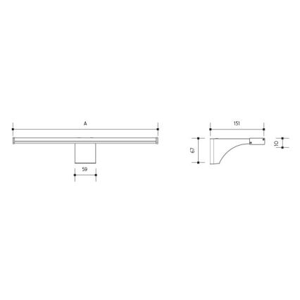 LED spejllampe til badeværelse ELESAR LED/8W/230V IP44 4000K