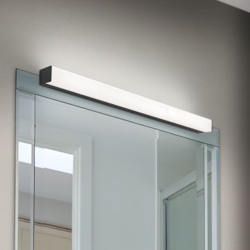 LED spejllampe til badeværelse HORIZON LED/12W/230V 3000/4000K 60 cm IP44 sort