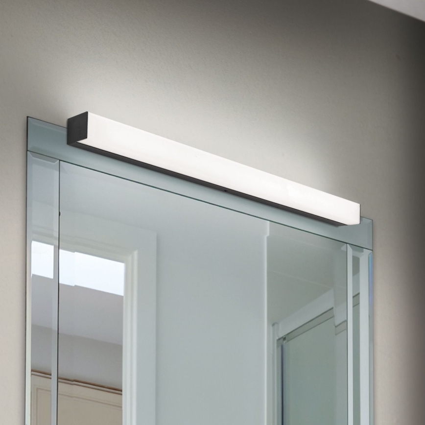 LED spejllampe til badeværelse HORIZON LED/12W/230V 3000/4000K 60 cm IP44 sort