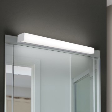 LED spejllampe til badeværelse HORIZON LED/12W/230V 3000/4000K 60 cm IP44 sølvfarvet