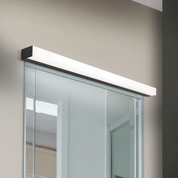 LED spejllampe til badeværelse HORIZON LED/18W/230V 3000/4000K 90 cm IP44 sort