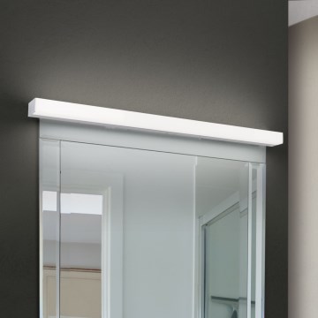 LED spejllampe til badeværelse HORIZON LED/18W/230V 3000/4000K 90 cm IP44 sølvfarvet