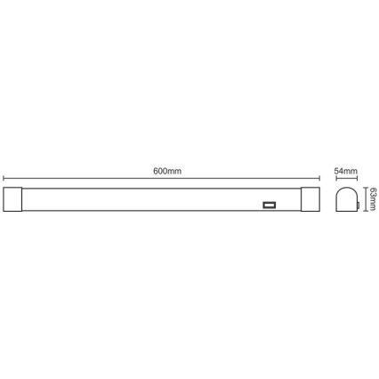 LED spejllampe til badeværelse LED/15W/230V 4000K IP44