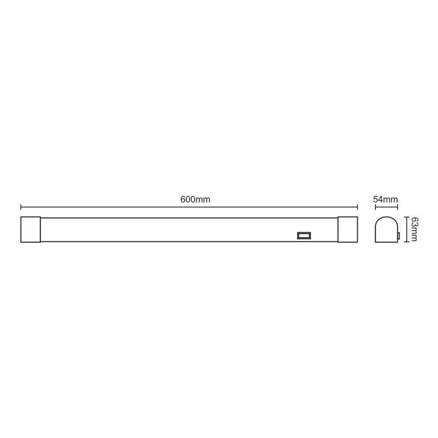 LED spejllampe til badeværelse LED/15W/230V 4000K IP44