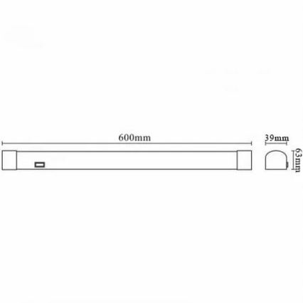 LED spejllampe til badeværelse LED/15W/230V 4000K IP44