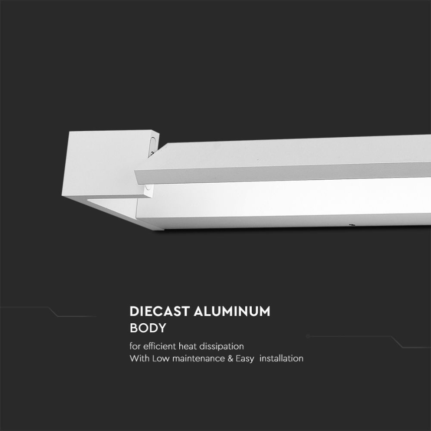 LED spejllampe til badeværelse LED/16W/230V 3000K IP44 60 cm hvid